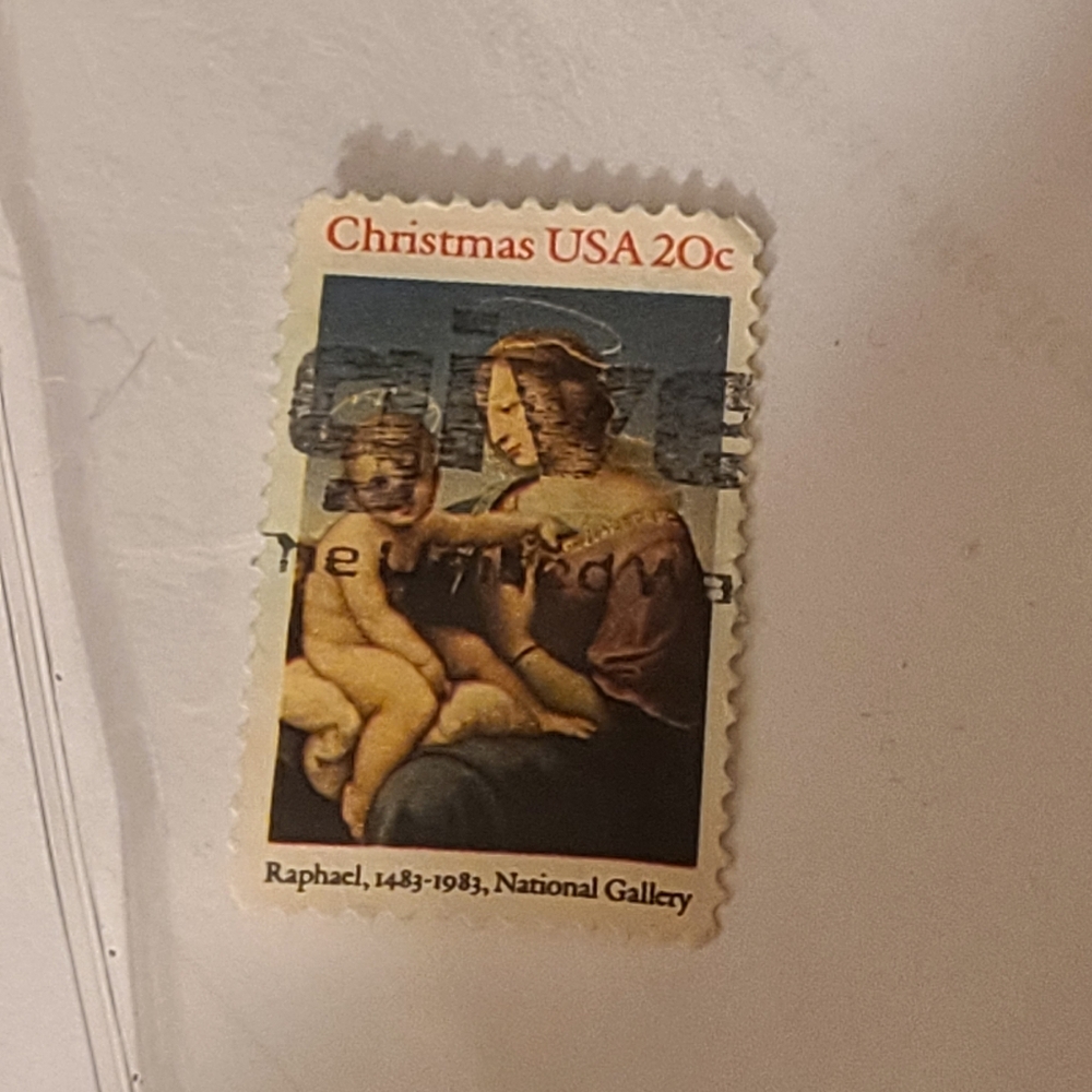 Vintage America Christmas USA 20c Stamp - On Sale Collectible